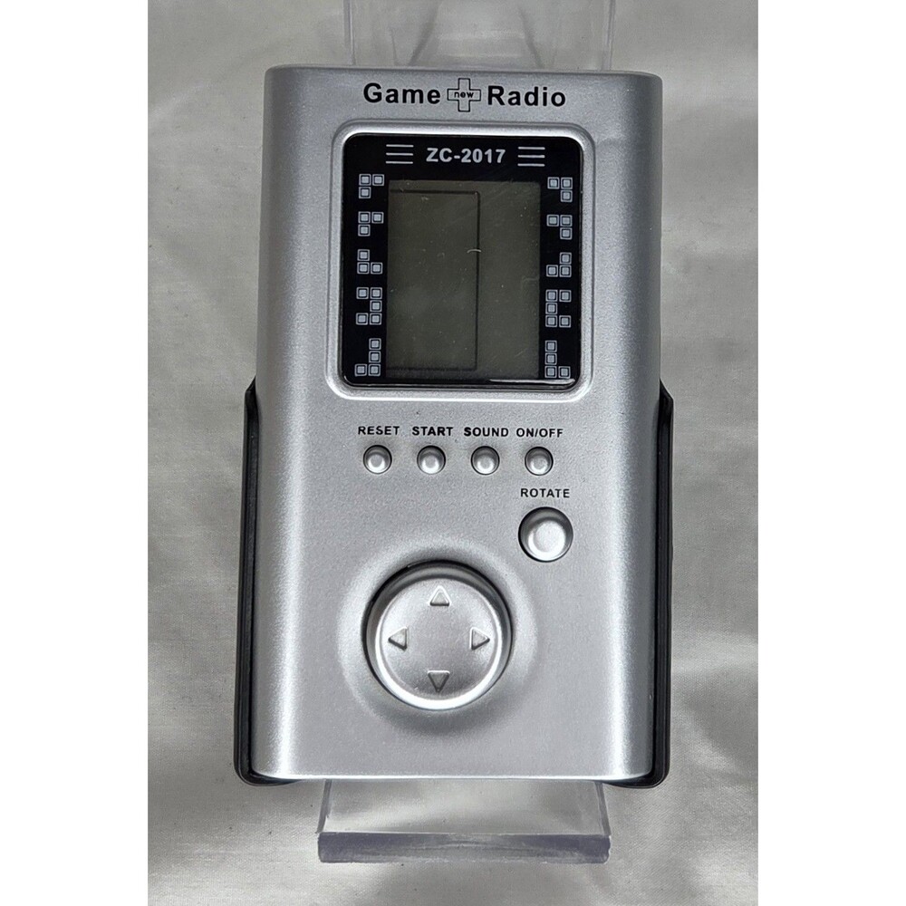 Tetris Handheld Electronic Game Radio Retro ZC-2017 Works Great
